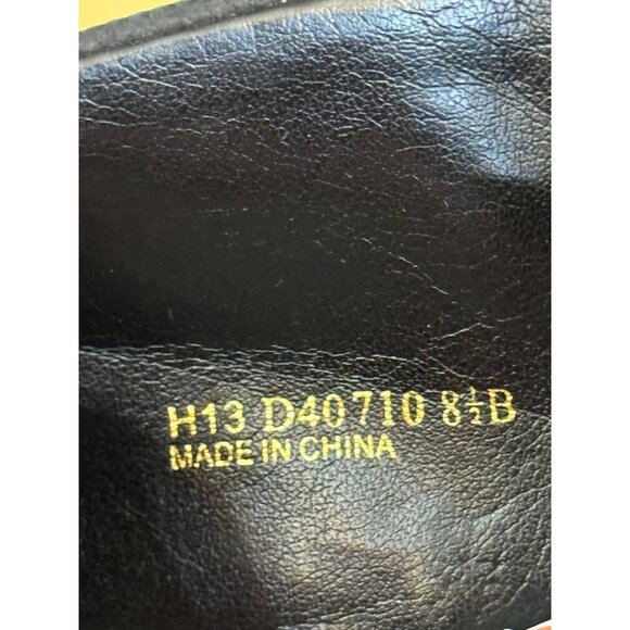 Cole Haan Leather Ankle Booties With Wooden Heel & Side Zipper Black Size 8 - Picture 7 of 8